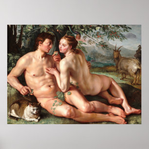 Póster Caída del Hombre - Hendrick Goltzius Bella Artes P