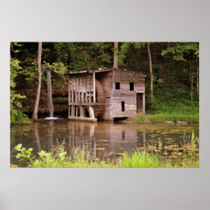 Póster Caída del molino de primavera