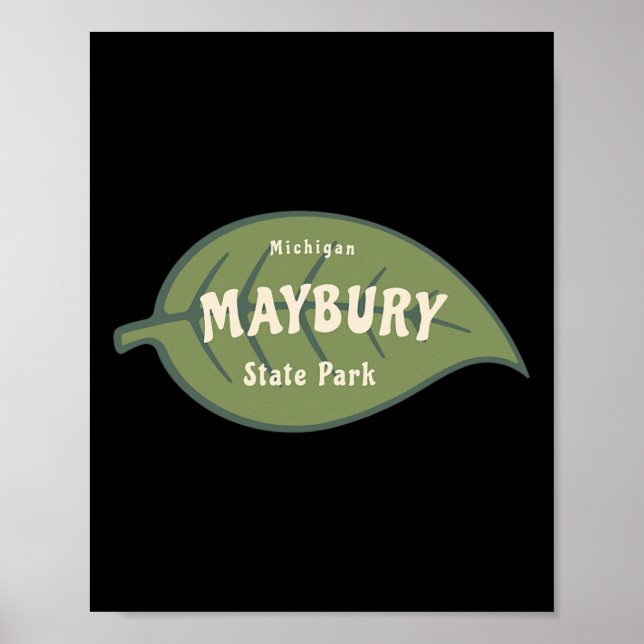 Póster Caída del Parque Estatal Maybury en Michigan deja  (Frente)
