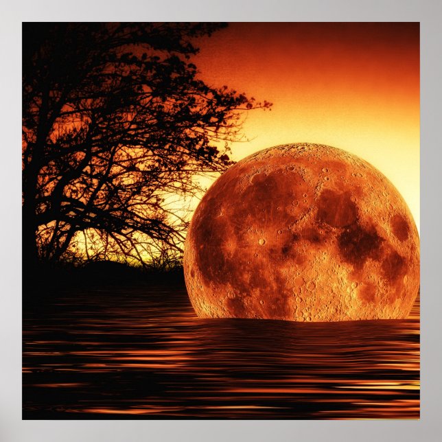 Póster Caída del río Moon (Frente)