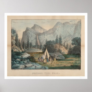 Póster Caída del Velo Bridal, Yosemite (1303)