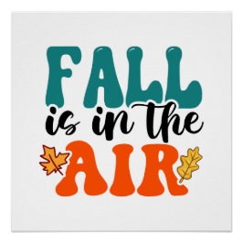 Póster Caída en el aire otoño