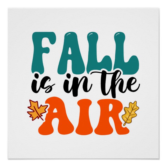 Póster Caída en el aire otoño (Anverso)
