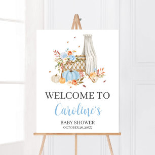 Póster Caída en el amor Bienvenida de Calabaza Azul Otoño