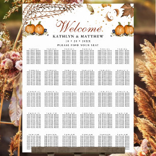 Póster Caída en el amor Calabaza Rustic Fall Wedding 30 M