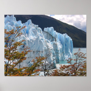 Póster Caída en el Glaciar Perito Moreno, Argentina