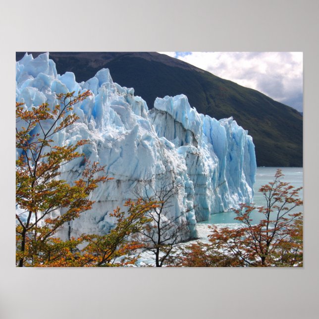 Póster Caída en el Glaciar Perito Moreno, Argentina (Frente)