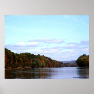 Póster Caída encima del río Delaware