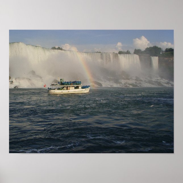 Póster Caída estadounidense en barco arco iris (Frente)