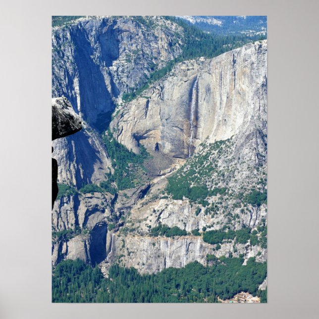 Póster Caída Yosemite desde Glacier Point, CA (Frente)