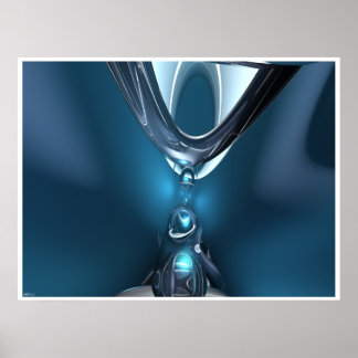 Póster Caídas azules