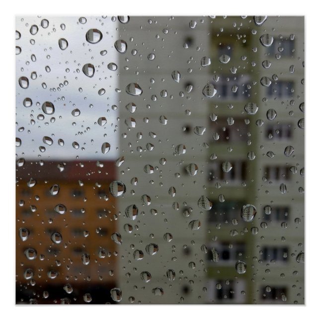 Póster Caídas de lluvia (Anverso)