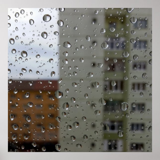 Póster Caídas de lluvia (Frente)