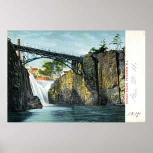 Póster Caídas de Passaic, cosecha de Paterson NJ 1907