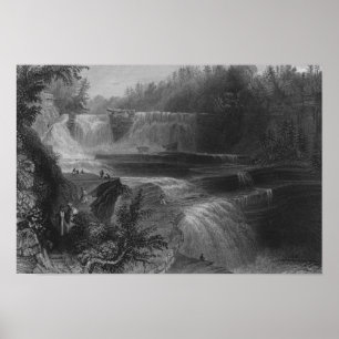 Póster Caídas del alto de Trenton, 1838
