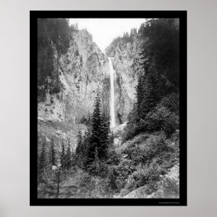 Póster Caídas del cometa, el Monte Rainier, WA 1922