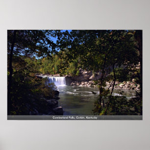 Póster Caídas del Cumberland, Corbin, Kentucky