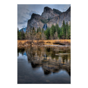 Póster Caídas escénicas de Yosemite
