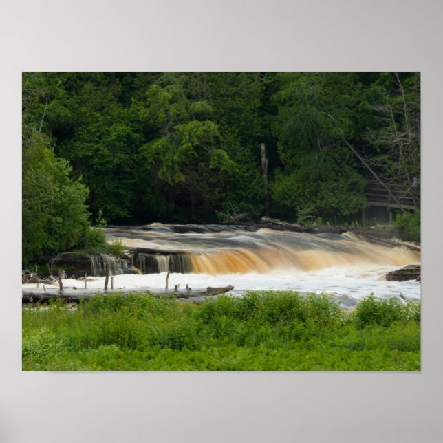 Póster Caídas Inferiores En Tahquamenon (Frente)
