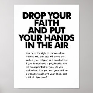 Póster Caiga su fe Miranda