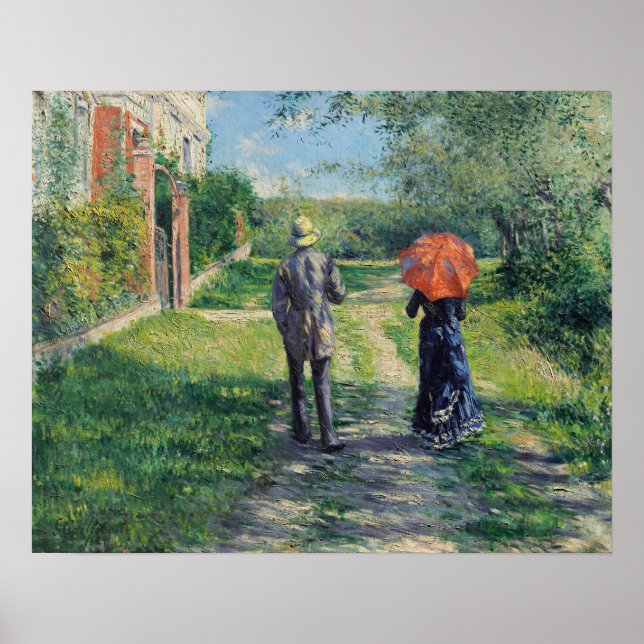 Póster Caillebotte - Camino 1881 (Frente)