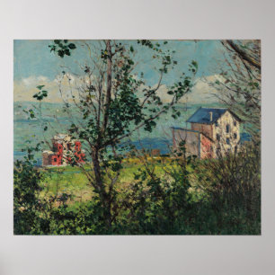 Póster Caillebotte - Casa de campo en Trouville