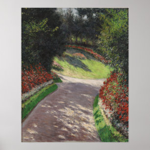 Póster Caillebotte - El Camino En El Jardín