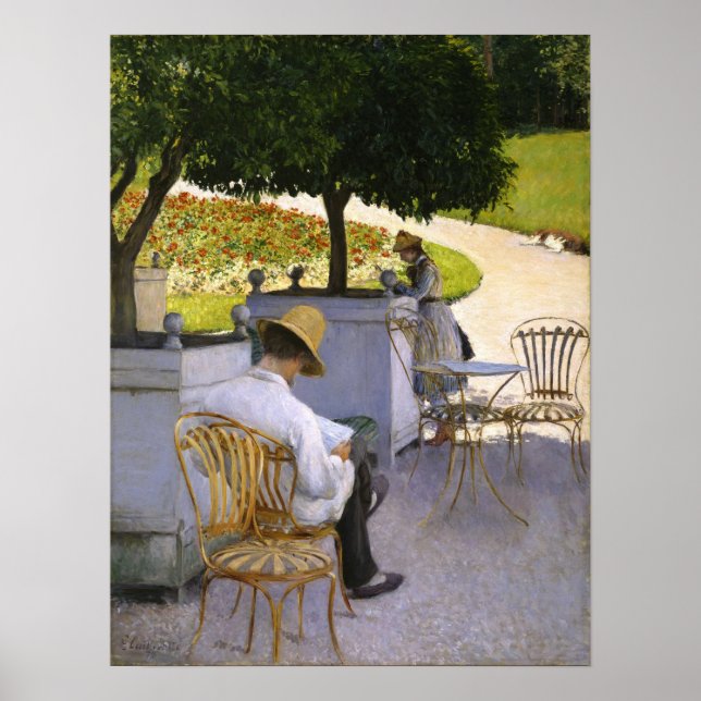 Póster Caillebotte - Los Naranjos (Frente)