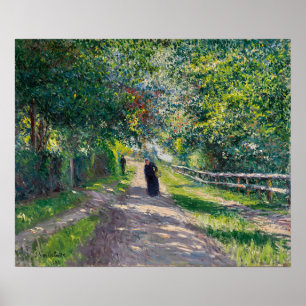 Póster Caillebotte - Paseo desde la Villa de las Flores e