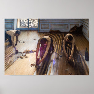 Póster Caillebotte - Raboteurs De Parquet 1875