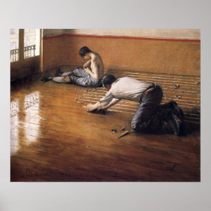 Póster Caillebotte - Rascrapers del suelo 1876