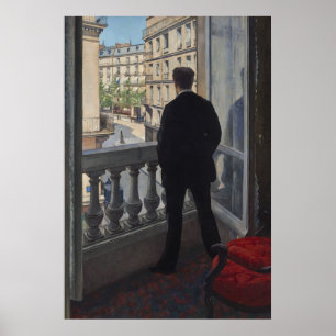 Póster Caillebotte - Un Joven En Su Ventana