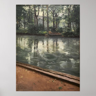 Póster Caillebotte - Yerres Pluie