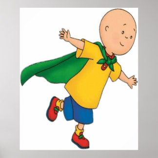 Póster Caillou Flying