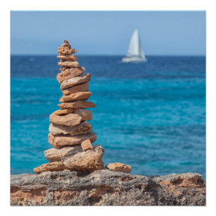 Póster Cairn en el mar Mediterráneo