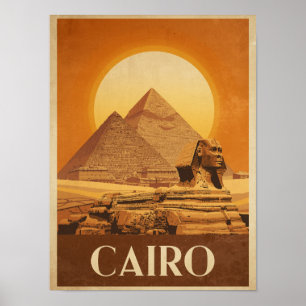 Póster Cairo Antiguo Viajes