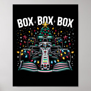 Póster Caja Caja Caja de Coche de Carreras Radio Llamada