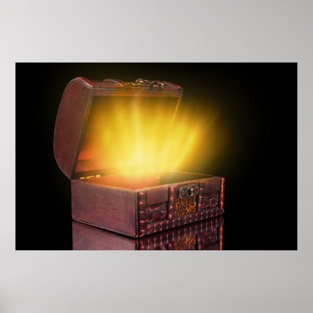 Póster Caja con tesoros (Frente)