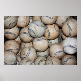 Póster Caja de Baseballs