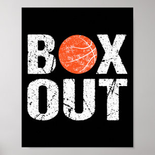 Póster Caja de entrenadores de baloncesto diciendo regalo