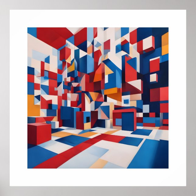 Póster Caja de Pandora Resumen de pinturas artísticas (Frente)