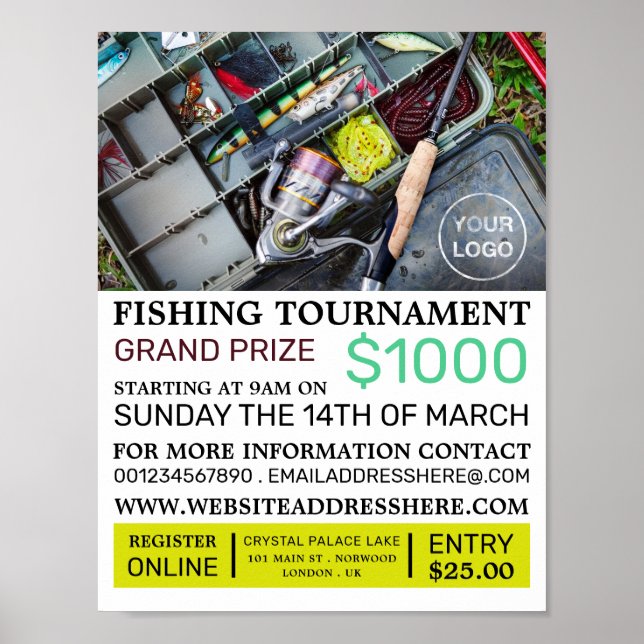 Póster Caja de Pesca, Torneo de Pesca (Frente)