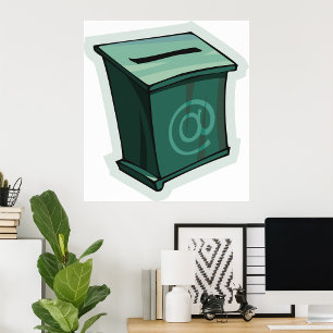 Póster Caja Verde de Votación