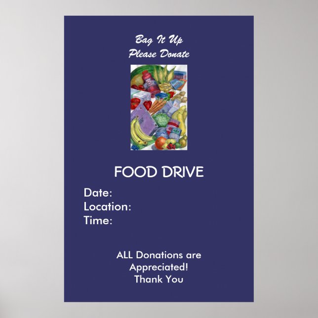 Póster Cajar, Por Favor Donar - Personalizado (Frente)