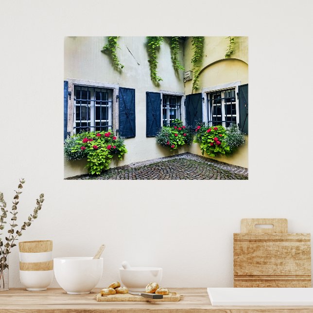 Póster Cajas de flores de Klagenfurt (Cocina)