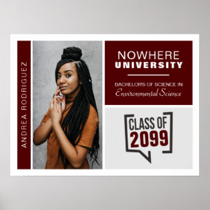 Póster Cajas de marrones y Poster de graduación de fotos