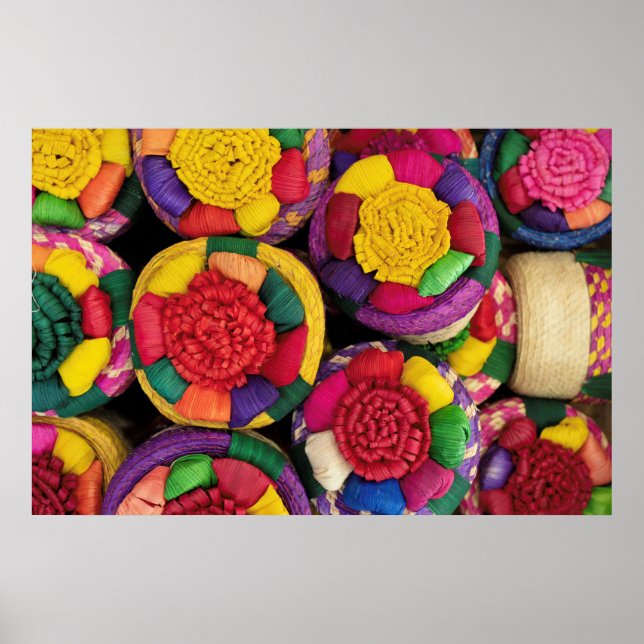 Póster Cajas de mimbre mexicanas (Frente)