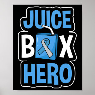 Póster Cajón de jugo Hero Diabetes Cinta azul Ketoa diabé