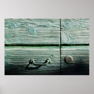 Póster Cajón de madera marrón