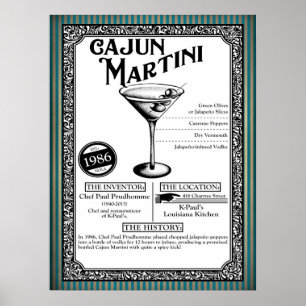 Póster Cajun Cocktail